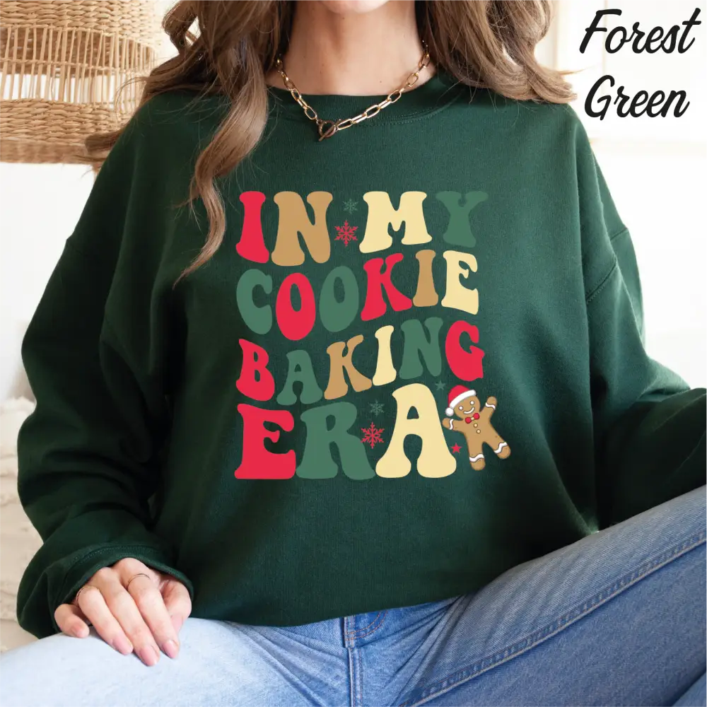 In My Cookie Baking Era Christmas Sweatshirt Baking Christmas Sweatshirt cstmzn-chrstms-008 - Physical