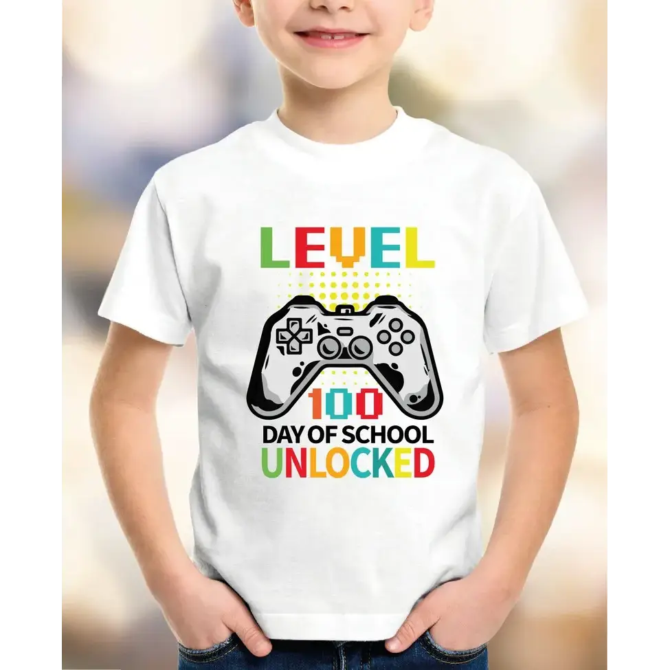 Level 100 Days Of School Unlocked Shirt Funny 100th Of School Shirt 100 Days Of School Celebration Teacher Tee Student