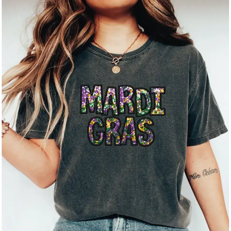 Mardi Gras Comfort Colors Shirt Mardi Gras Trendy Shirt New Orleans Carnival Parade Tee - Physical