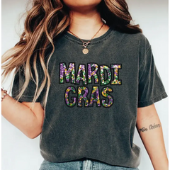 Mardi Gras Comfort Colors Shirt Mardi Gras Trendy Shirt New Orleans Carnival Parade Tee - Physical