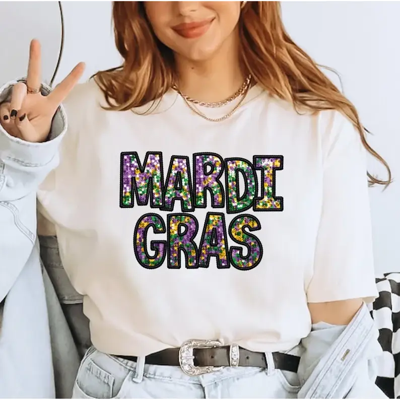 Mardi Gras Comfort Colors Shirt Mardi Gras Trendy Shirt New Orleans Carnival Parade Tee - Physical