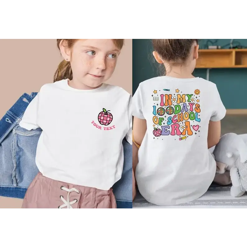 Personalized 100 Days Student Shirt In my 100 days of School Era LS811 - Physical