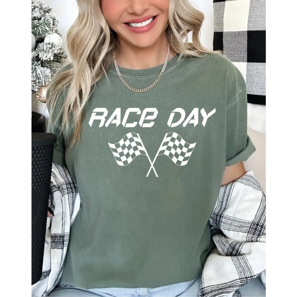 Racing Season Comfort Colors Shirts For Women Race Wife Shirt Race Day For Man Shirt Race Day Youth Shirt Race Day