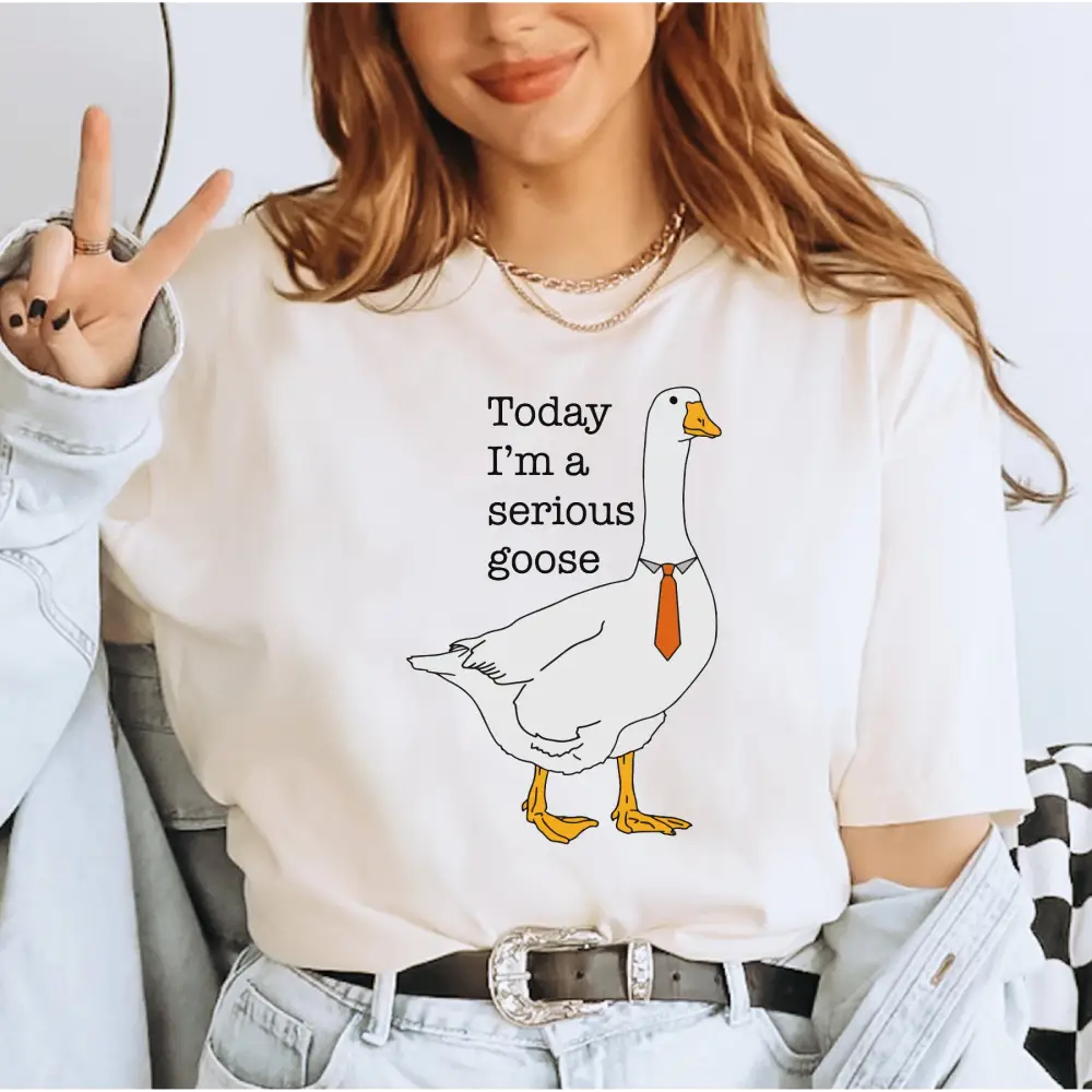 Today I’m A Serious Goose Comfort Colors Shirt Funny Silly Shirt Funny Goose Shirt Shirts for Men Funny Goose T-Shirt