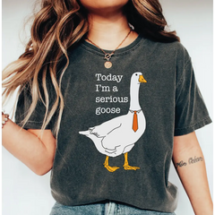 Today I’m A Serious Goose Comfort Colors Shirt Funny Silly Shirt Funny Goose Shirt Shirts for Men Funny Goose T-Shirt